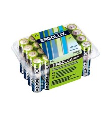 Ergolux  LR6 Alkaline BP-24 (LR6 BP-24, батарейка,1.5В) (24 шт. в уп-ке)