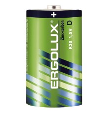 Ergolux R20  SR2 (R20SR2, батарейка,1.5В)  (2 шт. в уп-ке)