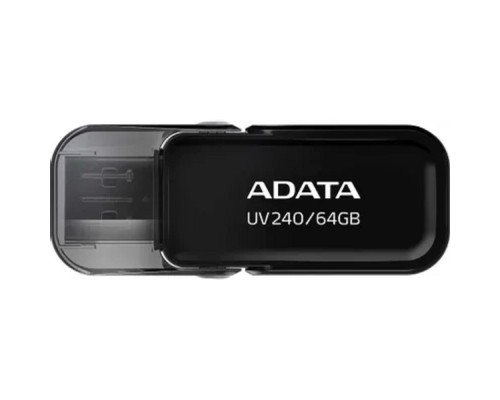 [Носитель информации] A-DATA Flash Drive 64Gb UV240, USB 2.0, Черный AUV240-64G-RBK