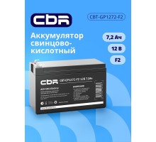 CBR Аккумуляторная VRLA батарея CBT-GP1272-F2 (12В 7.2Ач), клеммы F2