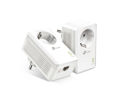 [Сетевое оборудование] TP-Link TL-PA7017P KIT AV1000 Комплект гигабитных адаптеров Powerline со встроенной розеткой
