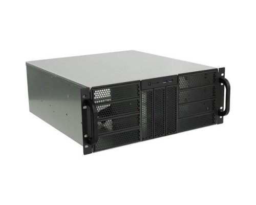 [Корпус] Procase RE411-D11H0-C-48 Корпус 4U server case,11x5.25+0HDD,черный,без блока питания,глубина 480мм,MB CEB 12