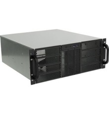 Procase RE411-D5H10-E-55 Корпус 4U server case,5x5.25+10HDD,черный,без блока питания,глубина 550мм,MB EATX 12