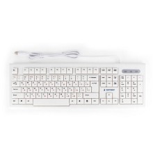 Клавиатура Gembird KB-8354U,{USB, бежевый/белый, 104 клавиши, кабель 1,45м}