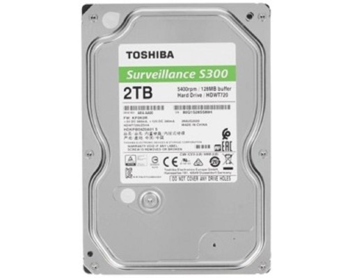 [Жесткий диск] 2TB Toshiba Surveillance S300 (HDWT720UZSVA/HDKPB04Z0A01) {SATA 6.0Gb/s, 5400 rpm, 128Mb buffer, 3.5