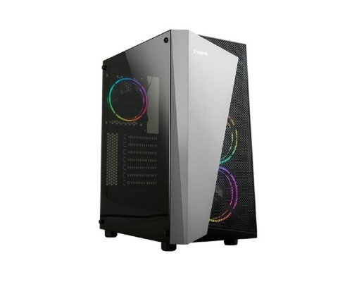 [Корпус] ZALMAN S4 Plus, без БП, боковое окно (акрил), черный,  ATX