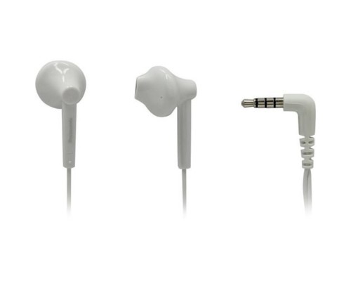 [Наушники] Panasonic RP-TCM55GC-W внутриканальные 10-24000Гц 1.2м 3.5мм 109дБ микрофон белые [RP-TCM55GC-W]