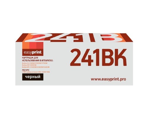 [Расходные материалы] Easyprint TN-241BK Картридж (LB-241BK) для Brother HL-3140CW/3170CDW/DCP-9020CDW/MFC-9330CDW (2500 стр.) черный