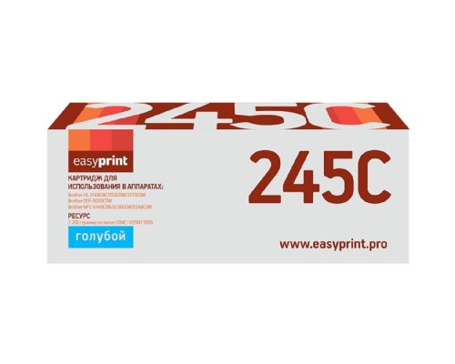 [Расходные материалы] Easyprint TN-245C Картридж LB-245C для Brother HL-3140CW/3170CDW/DCP-9020CDW/MFC-9330CDW (2200 стр.) голубой