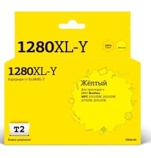 T2  LC-1280XLY Картридж (IC-B1280XL-Y) струйный для Brother MFC-J5910DW/J6510DW/J6710DW/J6910DW, желтый