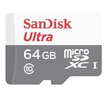 Micro SecureDigital 64Gb SanDisk SDSQUNR-064G-GN3MN Ultra Light w/o adapter