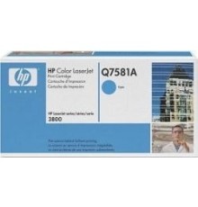 HP Q7581A Картридж ,Cyan{Color LaserJet P2014/3800, Cyan, (6000стр.)}