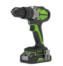 Greenworks GD24DD60 Дрель-шуруповерт ударная аккумуляторная, 24V, бесщеточная, без АКБ и ЗУ [3704107]