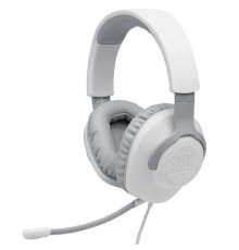 Наушники с микрофоном JBL Quantum 100 белый 1.2м мониторные оголовье (JBLQUANTUM100WHT)