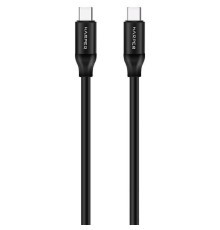Harper Type-C - Type-C, SCH-770 Black (Кабель (ПВХ) для зарядки и синхронизации, 3A, Быстрая зарядка, Power Delivery 60W, Металлический штекер)