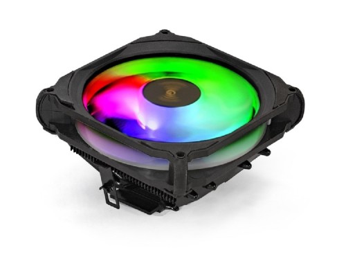 [Вентиляторы] Exegate EX286158RUS Кулер ExeGate Dark Magic EE400XL-PWM.RGB (Al black coating, 4 copper heatpipe, LGA775/1150/1151/1155/1156/1200/AM2/AM2+/AM3/AM3+/AM4/FM1/FM2/754/939/940, TDP 125W, Fan 120mm, PWM, 