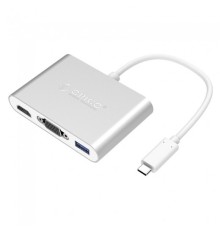 ORICO RCHV-SV USB-концентратор RCHV (серебристый) VGA*1, HDMI*1, Type-C*1, Type-A*1 USB type-c