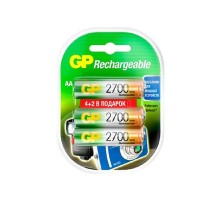 GP ReEnergy 270AAHC AA, емкость 2650 мАч (270AAHC4/2RGY-2CRCB6)(6 шт. в уп-ке)  аккумулятор