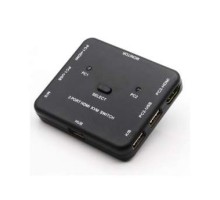 ORIENT HS21, HDMI KVM переключатель на 2 устройства, порты HDM + 2xUSB (клавиатура+мышь), поддержка 4K@30Hz, кнопка переключения на корпусе, не требуется внешнее питание (31066)