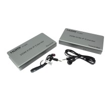 ORIENT VE052, HDMI KVM IP extender, HDMI+USB удлинитель до 200 м по витой паре Cat5e/6, HDMI 1.3, 1080p@60Hz, HDCP, (исп.TCP/IP про-л, код-а H.264, битрейт 8Mbps) пит. от вн. БП 5В/2А, (31069) 