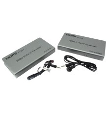 ORIENT VE052, HDMI KVM IP extender, HDMI+USB удлинитель до 200 м по витой паре Cat5e/6, HDMI 1.3, 1080p@60Hz, HDCP, (исп.TCP/IP про-л, код-а H.264, битрейт 8Mbps) пит. от вн. БП 5В/2А, (31069) 