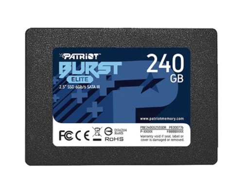 [носитель информации] Patriot SSD 240Gb Burst Elite PBE240GS25SSDR {SATA 3.0}