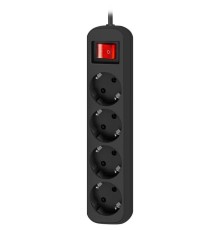 Defender Удлинитель G418 1.8 м, 4 розетки [99337] выключатель, с заземлением