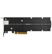 Synology E10M20-T1 Сетевая карта, 10GB, RJ-45, PCIe 3.0x8, PCIe NVMe 22110/2280, M-key, 2 слота 