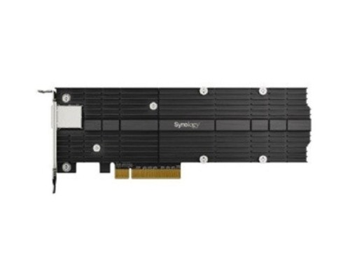 [Дисковый массив] Synology E10M20-T1 Сетевая карта, 10GB, RJ-45, PCIe 3.0x8, PCIe NVMe 22110/2280, M-key, 2 слота 