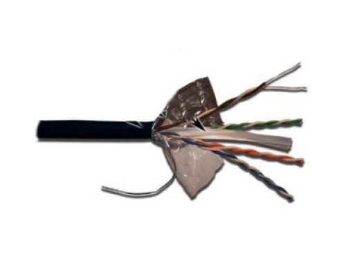 [Аксессуар] Кабель информационный Lanmaster LAN-6EFTP-WP-OUT кат.6 F/UTP общий экран 4X2X24AWG PVC внешний 305м черный