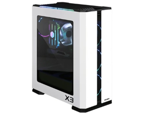 [Корпус] ZALMAN X3 WHITE, без БП, боковое окно (закаленное стекло), белый,  ATX 