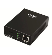 D-Link DMC-G20SC-BXU/A1A WDM медиаконвертер с 1 портом 100/1000Base-T и 1 портом 1000Base-LX с разъемом SC (Tx: 1310 мкм; Rx: 1550 мкм) для одномодового оптического кабеля (до 20 км)