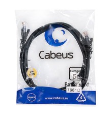 Cabeus PC-UTP-RJ45-Cat.5e-2m-BK Патч-корд UTP, категория 5e, 2 м, неэкранированный, черный