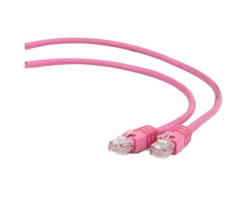 [Коммутационный шнур] Cablexpert PP12-2M/RO Патч-корд UTP кат.5e, 2м, литой, многожильный (розовый)
