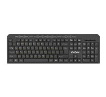 Exegate EX286177RUS Клавиатура ExeGate Multimedia Professional Standard LY-500M (USB, полноразмерная, 115кл., Enter большой, мультимедиа, длина кабеля 1,5м, черная, Color box)