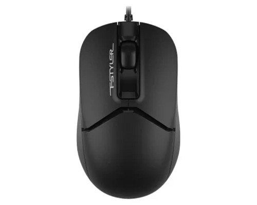 [Мышь] Мышь A4Tech Fstyler FM12 черный оптическая (1200dpi) USB (3but)