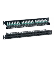 Cabeus PLHD-48-Cat.6-Dual IDC-1U Патч-панель высокой плотности 19