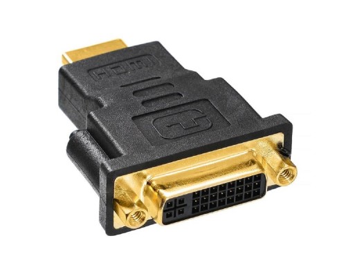 [Переходник] Переходник Buro HDMI-19M-DVI-I(F)-ADPT DVI-I(f) HDMI (m) черный  (359901)