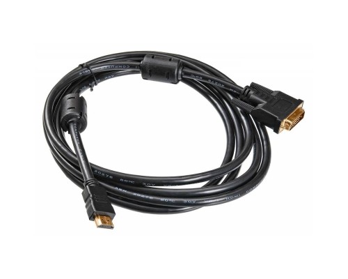 [кабели] Кабель Buro HDMI-19M-DVI-D-3M HDMI (m) DVI-D (m) 3м феррит.кольца  (817225)