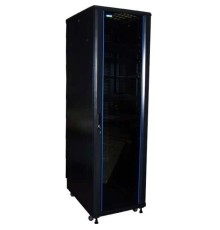 Шкаф коммутационный Lanmaster (TWT-CBB-32U-6X8-G1) напольный 32U 600x800мм пер.дв.стекл задн.дв.спл.стал.лист 2-хст. 2 бок.пан. 800кг черный IP20