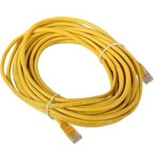 Aopen Патчкорд литой Aopen/Qust UTP кат.5е 10м желтый <ANP511_10M_Y>