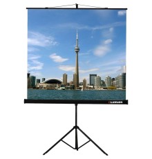Lumien Eco View LEV-100107 Экран на штативе 180х180см (раб.область 174х174см) MW с возможностью настенного крепления 1:1