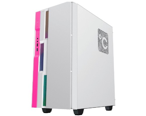 [Корпуса] GameMax Корпус Brufen C3 WP без БП, MidiT, ATX, Бело-роз, Зак. стекл., USB 3.0, 1*120; 1*140мм вент.