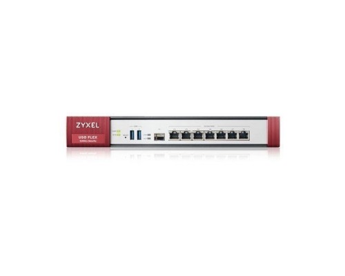 [Сетевое оборудование] Zyxel ZyWALL USGFLEX500-RU0102F Межсетевой экран USG FLEX 500 с набором подписок на 1 год (AS,AV,CF,IDP), Rack, 7 конфигурируемых (LAN/WAN) GE, 1xSFP, 2xUSB3.0, AP Controller (8/72), Device HA Pro