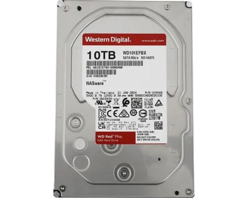 [Жесткий диск] 10TB WD Red Plus (WD101EFBX) {Serial ATA III, 7200- rpm, 256Mb, 3.5