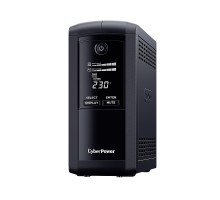 ИБП CyberPower VP700ELCD {Line-Interactive, Tower, 700VA/390W USB/RS-232/RJ11/45  (4 EURO), 12В/7 Ач х 1}