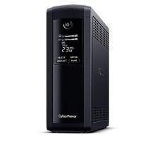 ИБП CyberPower VP1600ELCD {Line-Interactive, Tower, 1600VA/960W USB/RS-232/RJ11/45  (4 + 1 EURO), 12В/9 Ач х 2}