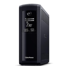 ИБП CyberPower VP1600ELCD {Line-Interactive, Tower, 1600VA/960W USB/RS-232/RJ11/45  (4 + 1 EURO), 12В/9 Ач х 2}