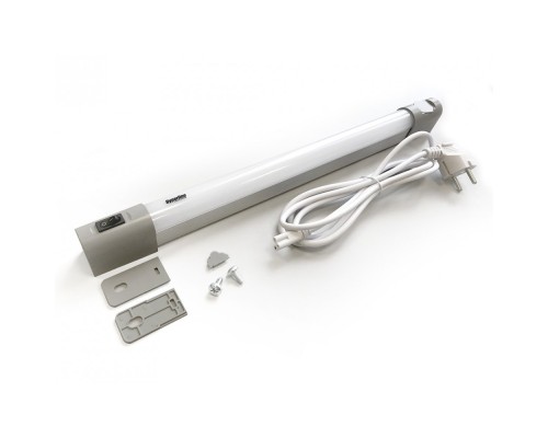 [Монтажное оборудование] Hyperline TL19-LED-10W-EU Осветительная панель 19 дюймов, LED 10W, 110/220V, 19 дюймовое крепление+ магнитное крепление, 485х31х48мм, длина кабеля 2м, евровилка