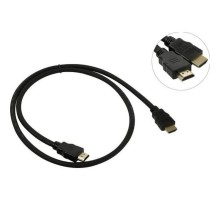 Exegate EX287729RUS Кабель HDMI ExeGate EX-CC-HDMI2-1.0 (19M/19M, v2.0, 1м, 4K UHD, Ethernet, позолоченные контакты)